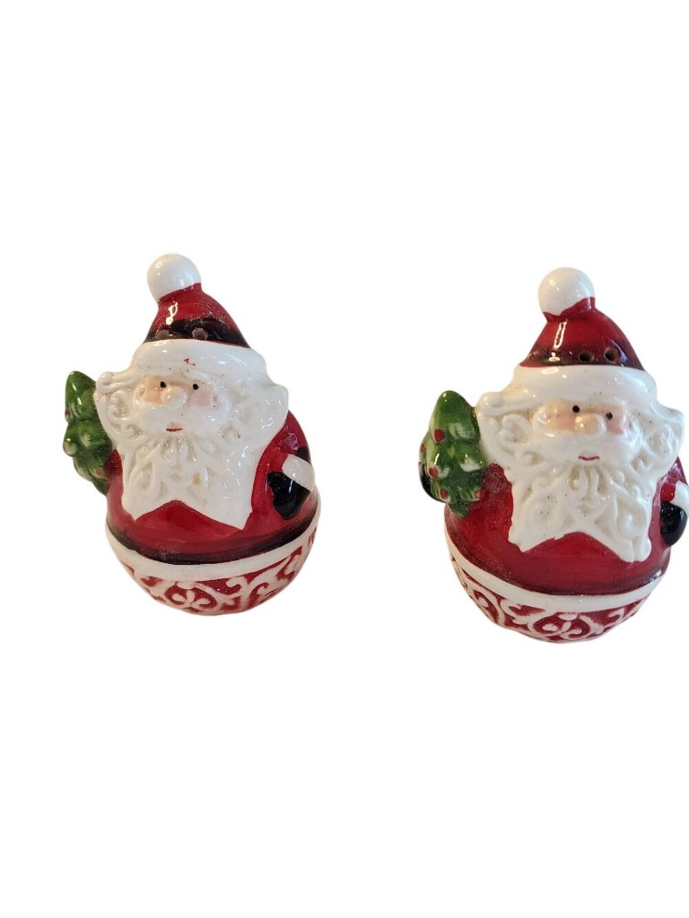 Vintage Santa Salt & Pepper Shakers 3" Tall